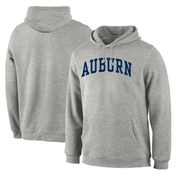 Men's Auburn Tigers Gray Navy College Hot Printing Football Hoodies